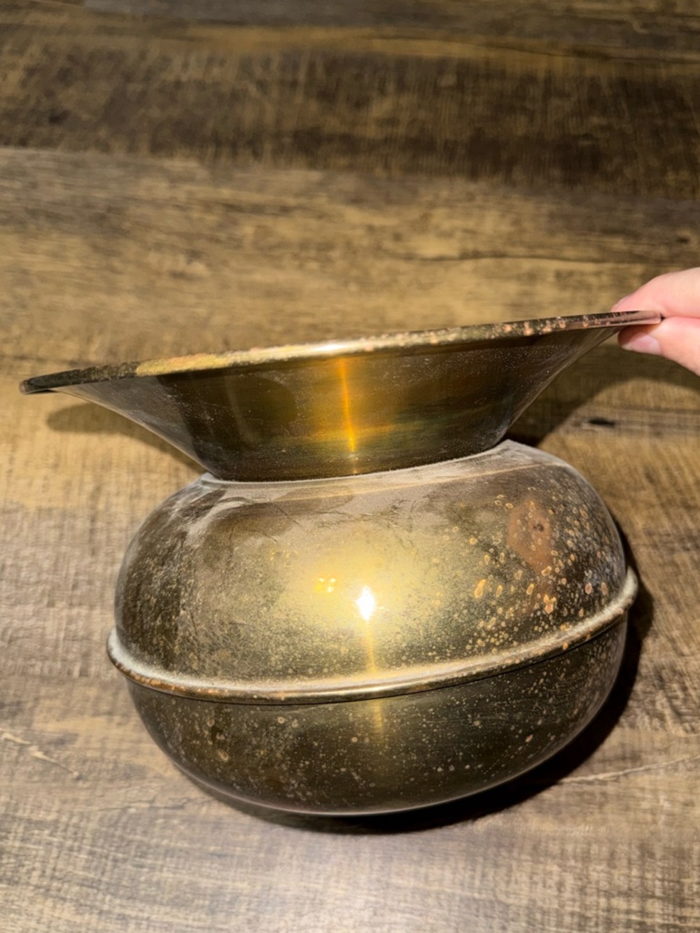 Vintage Brass Spittoon Bucket